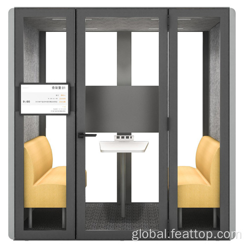 office phone booth movable silence acoustic booth soundproof office meeting pod Supplier